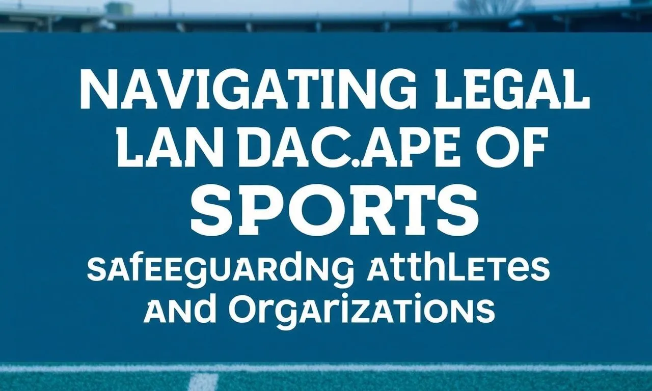 Navigating the Legal Landscape of Sports: Safeguarding Athletes and Organizations