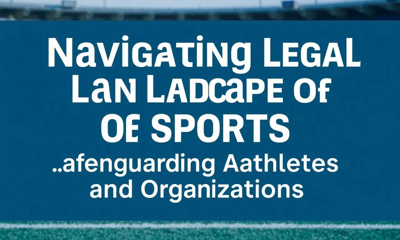 Navigating the Legal Landscape of Sports: Safeguarding Athletes and Organizations