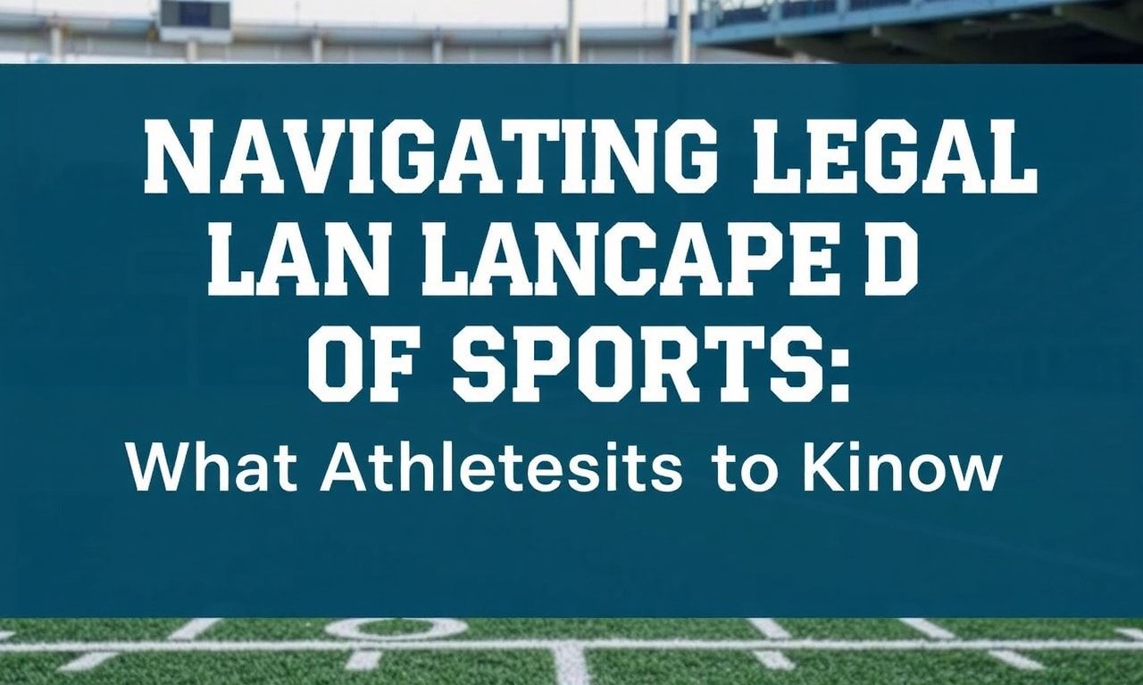 Navigating the Legal Landscape of Sports: What Athletes Need to Know