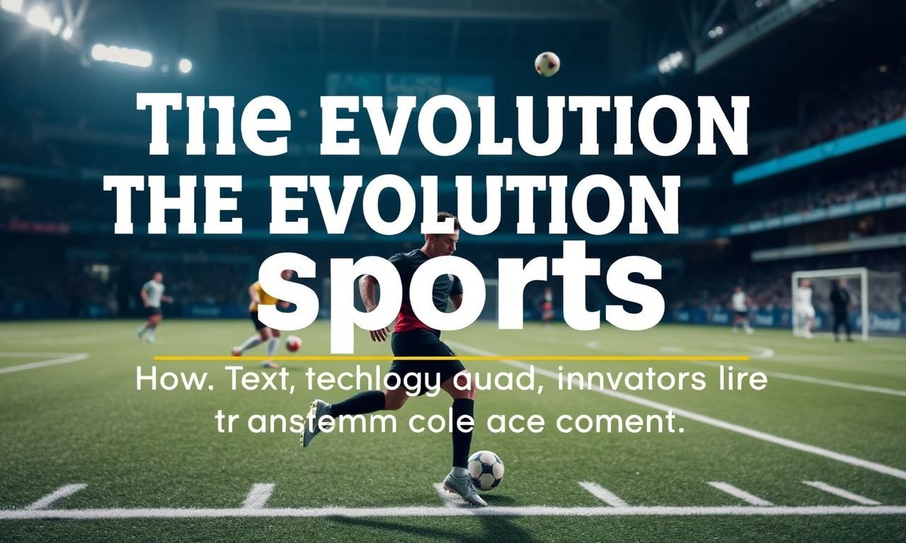The Evolution of Sports: How Technology and Innovation Are Transforming the Game