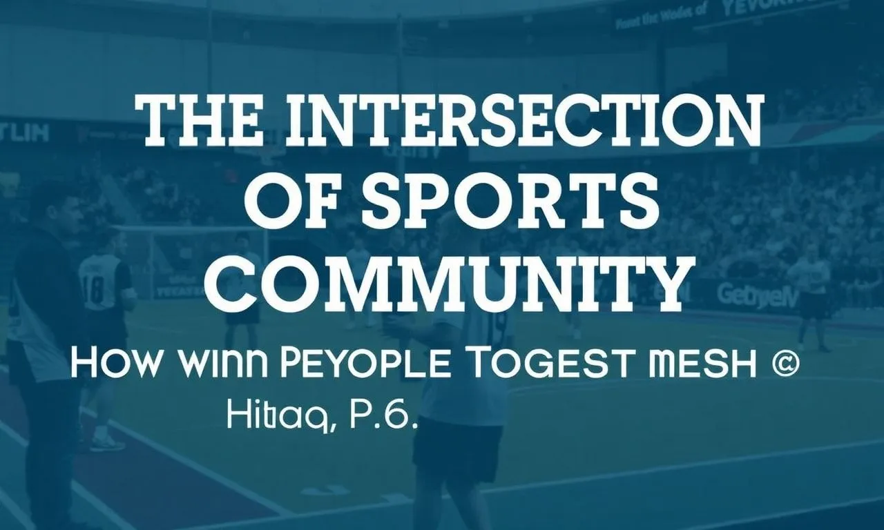 The Intersection of Sports and Community: How Events Bring Us Together 5 The Intersection of Sports and Community: How Events Bring People Together