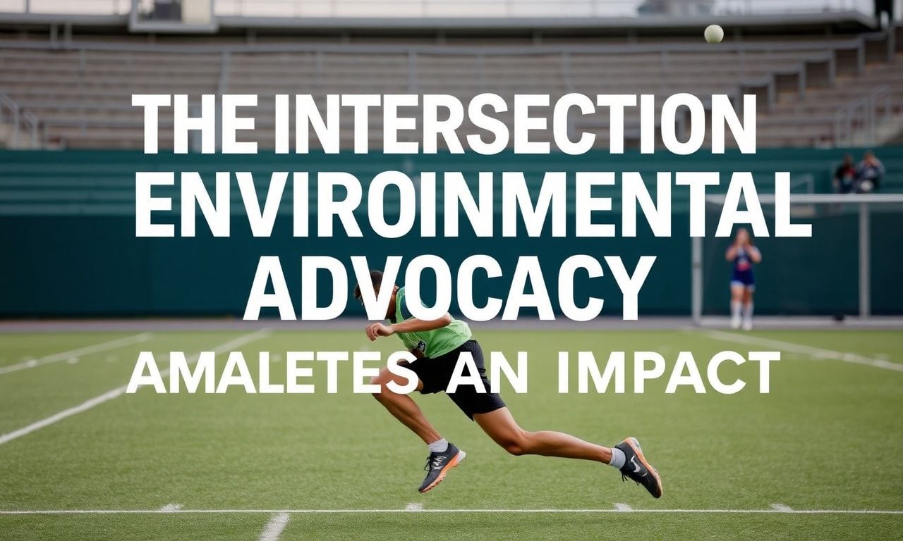 The Intersection of Sports and Environmental Advocacy: Athletes Making a Difference 1 The Intersection of Sports and Environmental Advocacy: Athletes Making an Impact