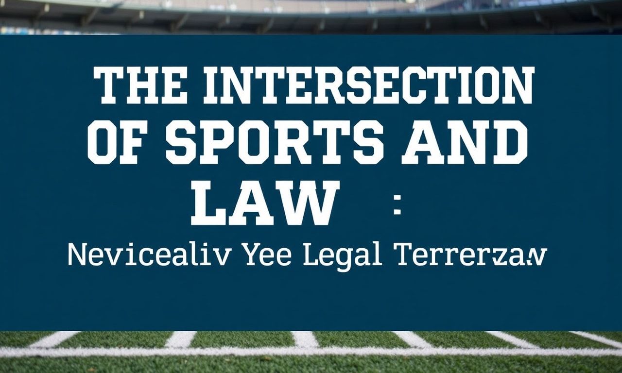 The Intersection of Sports and Law: Navigating the Legal Landscape 1 The Intersection of Sports and Law: Navigating the Legal Terrain