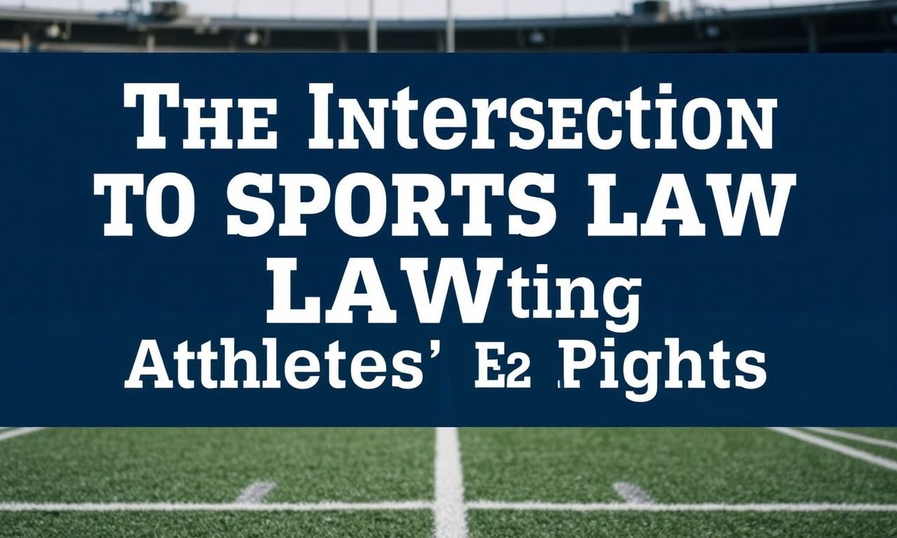 The Intersection of Sports and Law: Protecting Athletes' Rights