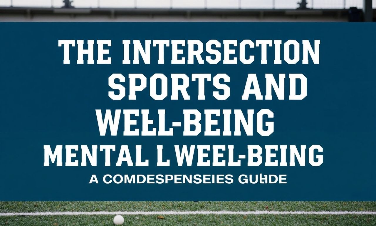 The Intersection of Sports and Mental Well-being: A Comprehensive Guide