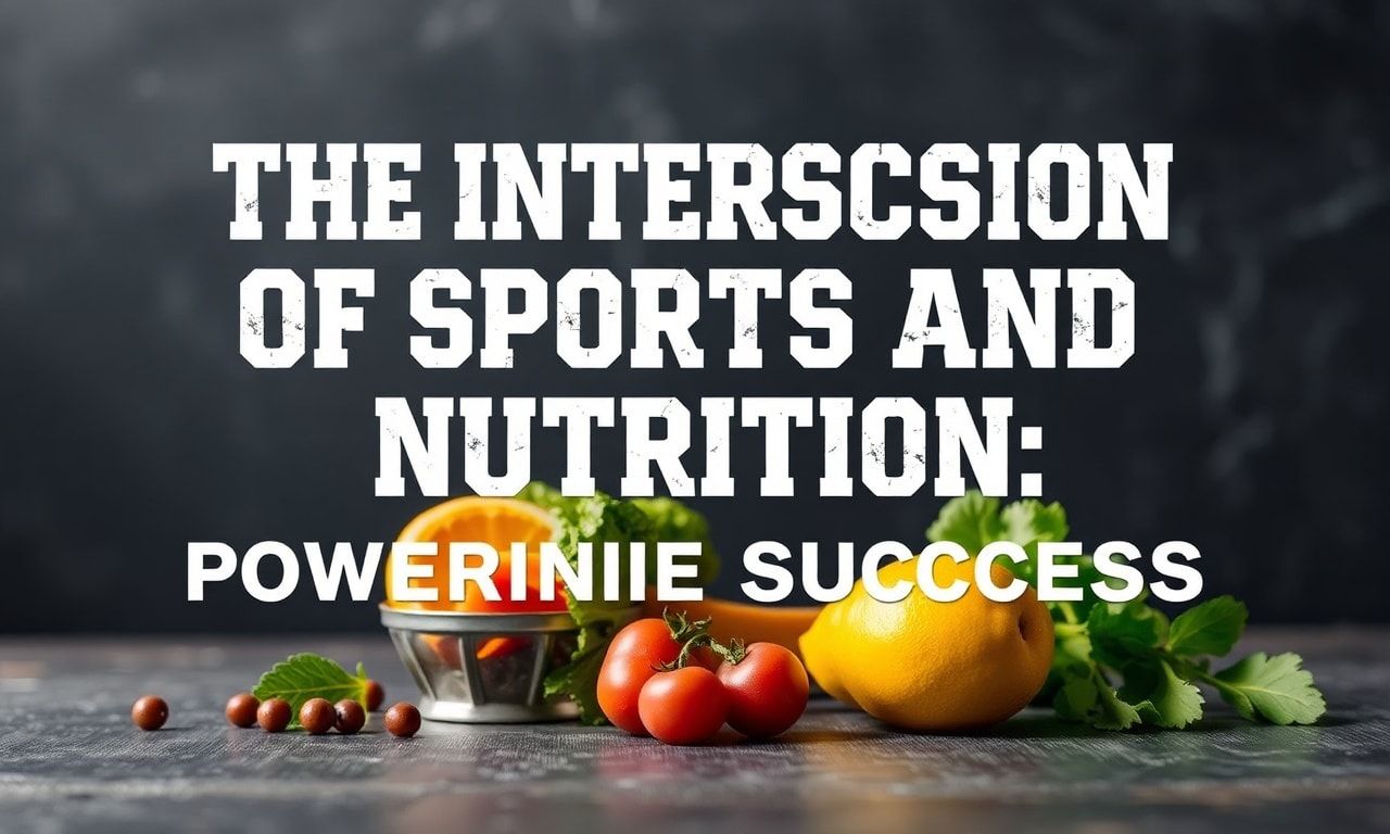 The Intersection of Sports and Nutrition: Fueling Athletic Excellence 1 The Intersection of Sports and Nutrition: Powering Athletic Success