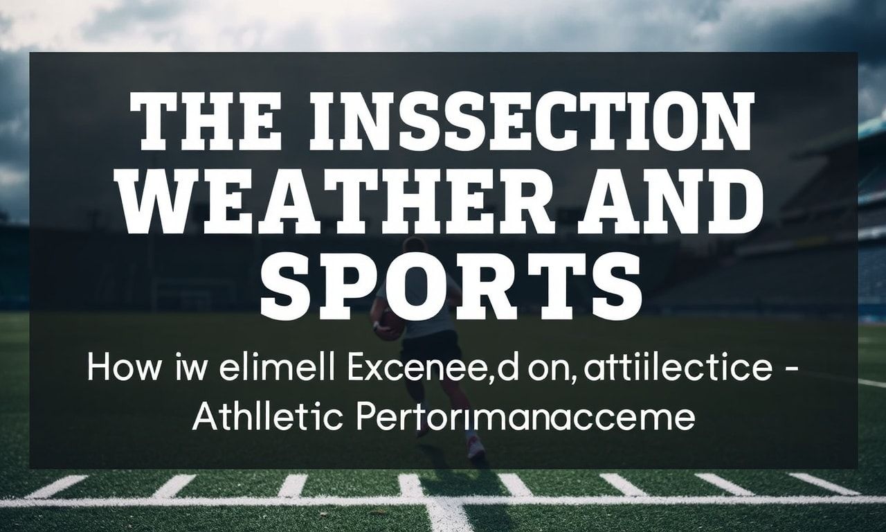 The Intersection of Weather and Sports: How Climatic Conditions Influence Athletic Performance