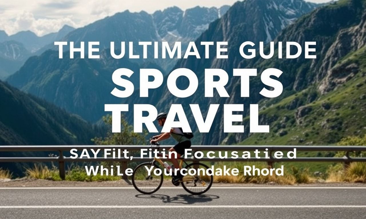 The Ultimate Guide to Sports Travel: Staying Fit and Focused on the Road 1 The Ultimate Guide to Sports Travel: Staying Fit and Focused While on the Road