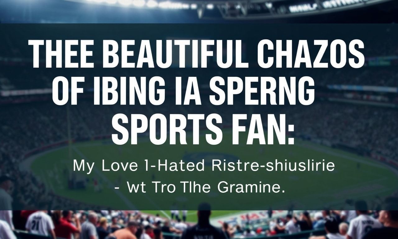 The Beautiful Chaos of Being a Sports Fan: My Love-Hate Relationship with the Game
