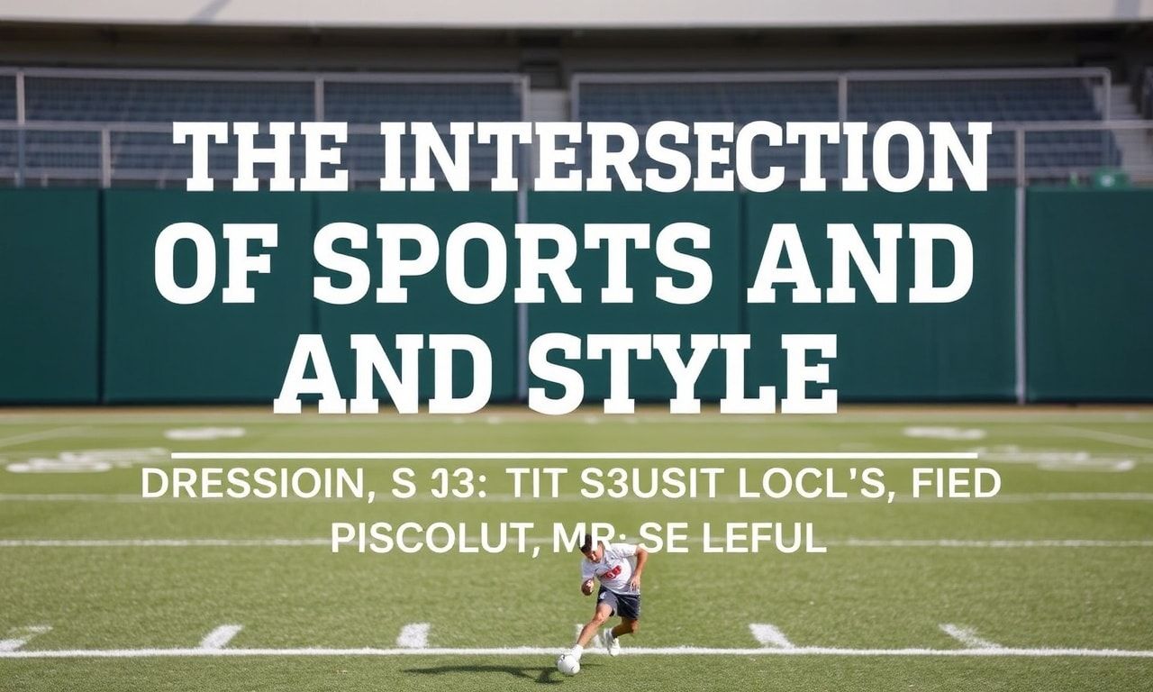 The Intersection of Sports and Style: Dressing for Success On and Off the Field