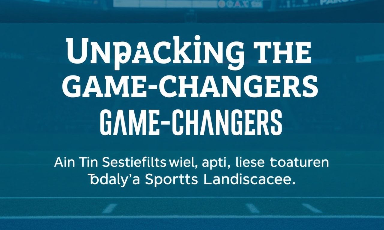 Unpacking the Game-Changers: An In-Depth Look at Today's Sports Landscape